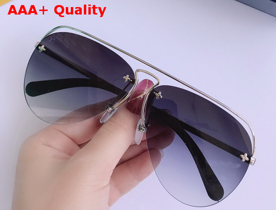 Louis Vuitton Grease Sunglasses Gold Color Frame Z1366W Replica