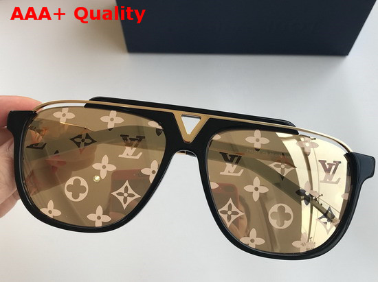 Louis Vuitton Mascot Sunglasses Black Acetate and Silver Metal Replica