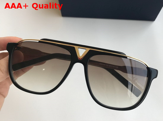 Louis Vuitton Mascot Sunglasses Black Acetate and Silver Metal Replica