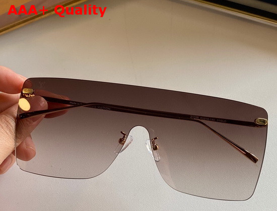 Louis Vuitton Oversized Frameless Sunglasses Tea Color Replica
