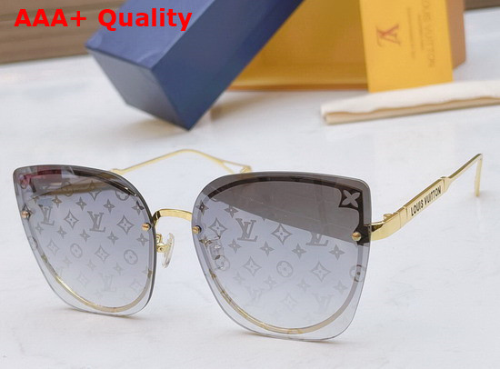 Louis Vuitton Round Sunglasses with Monogram Motif On Lens Replica