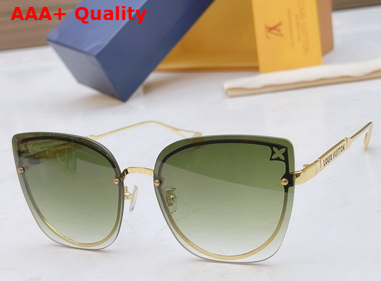 Louis Vuitton Round Sunglasses with Monogram Motif On Lens Replica