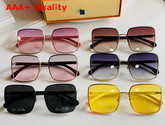 Louis Vuitton Square Sunglasses with Louis Vuitton Signature on the Lenses Replica