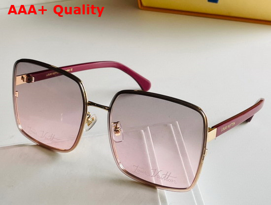 Louis Vuitton Square Sunglasses with Louis Vuitton Signature on the Lenses Replica