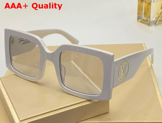 Louis Vuitton Womens Square Frame Acetate Sunglasses Blue Replica