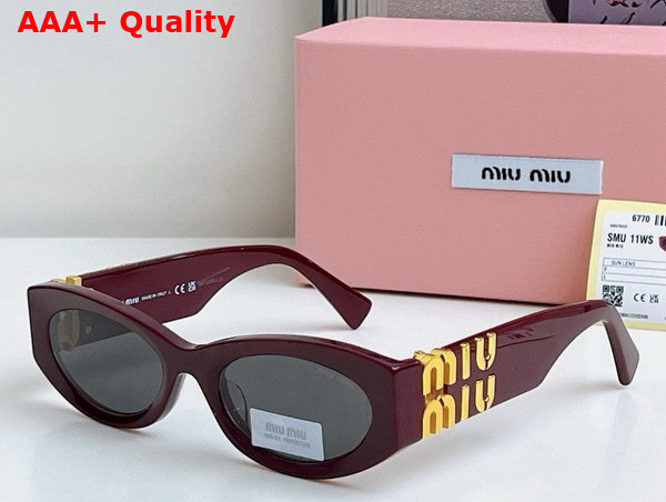 Miu Miu Glimpse Sunglasses Chocolate Brown Lenses SMU11W Replica