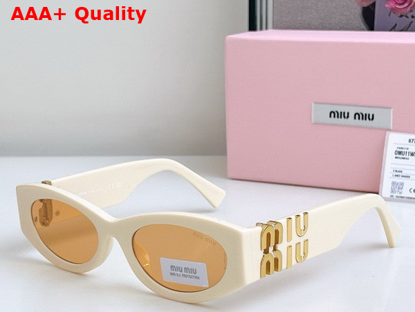 Miu Miu Glimpse Sunglasses Chocolate Brown Lenses SMU11W Replica