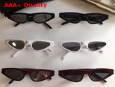 Saint Laurent Cat Eye Sunglasses in White Acetate Replica
