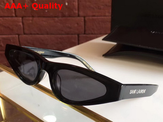 Saint Laurent Cat Eye Sunglasses in White Acetate Replica