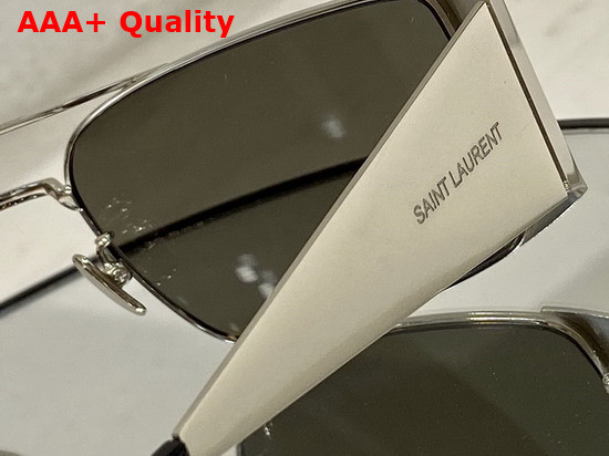Saint Laurent Rectangular Metal Frame Sunglasses Replica