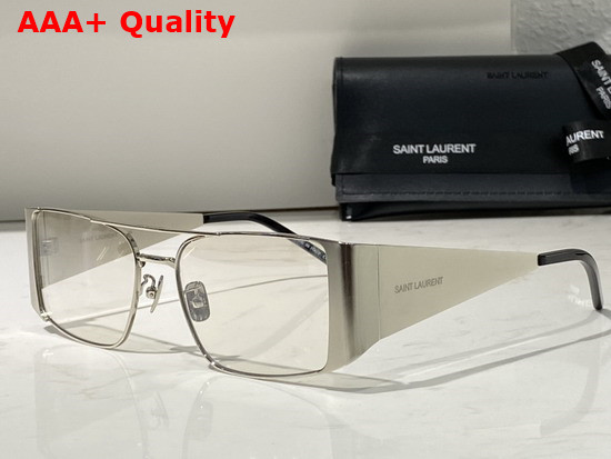 Saint Laurent Rectangular Metal Frame Sunglasses Replica