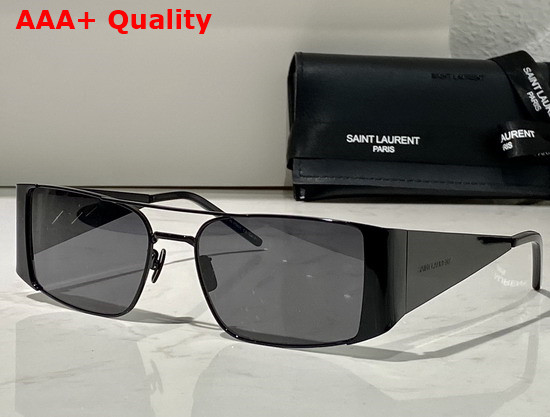 Saint Laurent Rectangular Metal Frame Sunglasses Replica