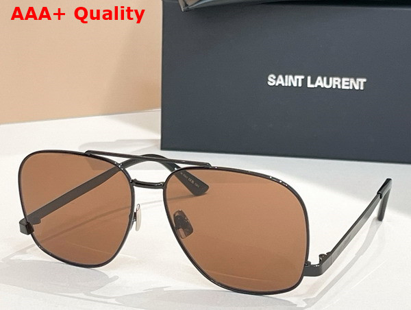 Saint Laurent SL 653 Leon Sunglasses Silver and Grey Replica