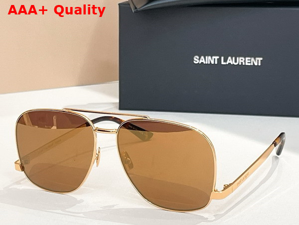 Saint Laurent SL 653 Leon Sunglasses Silver and Grey Replica