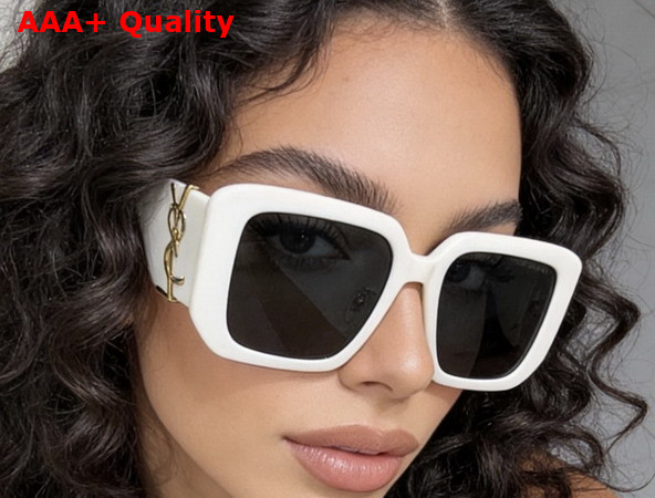 Saint Laurent SL M119 Blaze Sunglasses in White Replica