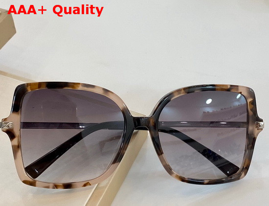 Valentino Studded Butterfly Acetate Frame Sunglasses in Black Replica