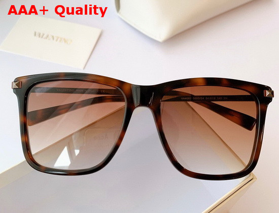 Valentino Studded Square Acetate Sunglasses White Replica