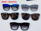 Valentino VLTN Round Acetate Frame Sunglasses in Black Replica