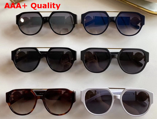 Versace Black Medusa Medallion Pilot Sunglasses Onul Replica