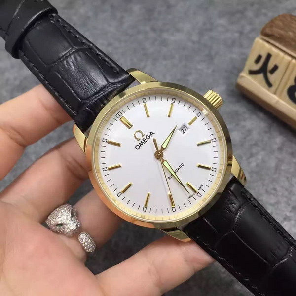 Omega Watch For Men Real Leather Strap for Sale
