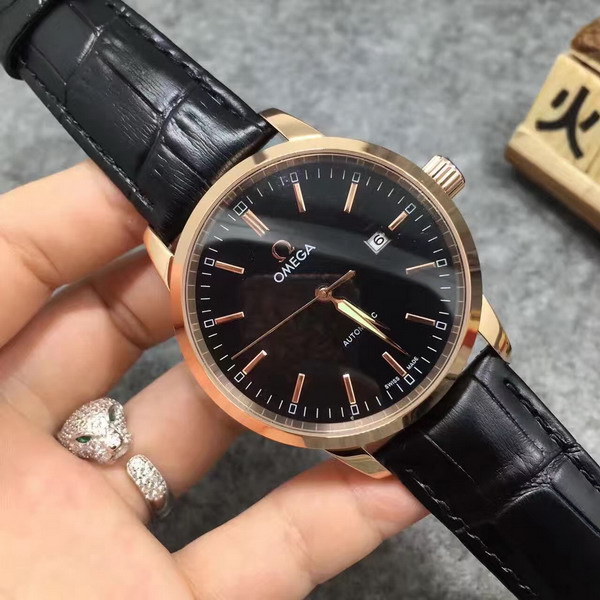 Omega Watch For Men Real Leather Strap for Sale