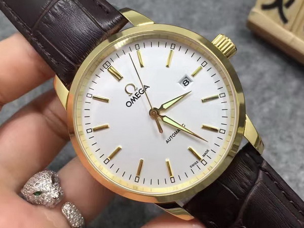 Omega Watch For Men Real Leather Strap for Sale