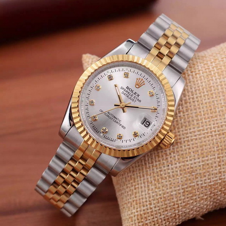 Rolex Date Just Sparkle Star Steel And Yellow Gold for Sale