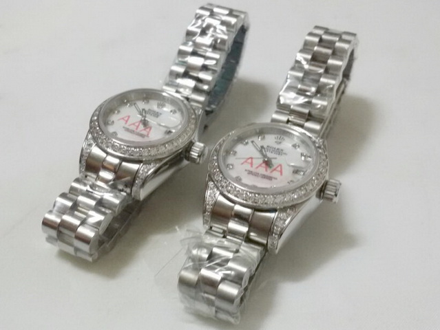 Rolex Lady Date Just 26 White Gold And Diamonds White Mother Of Pearl Dial for Sale