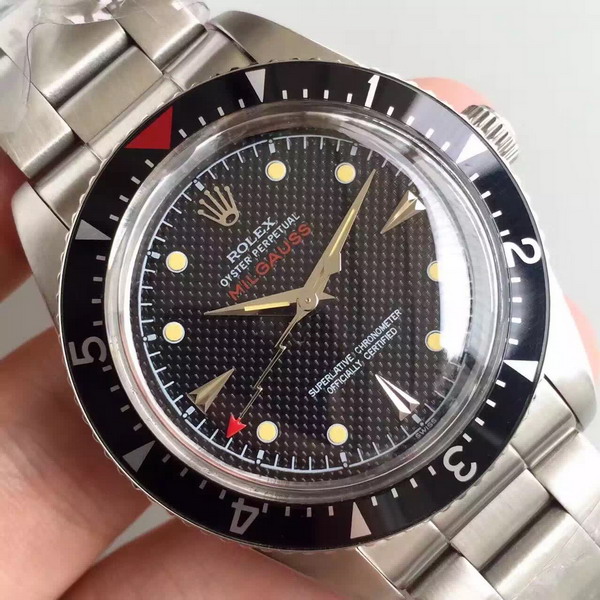 Rolex Milgauss 2836 Movement Stainless Steel Black Panel for Sale