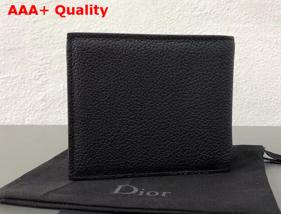 Christian Dior Atelier Wallet in Black Grained Calfskin Replica