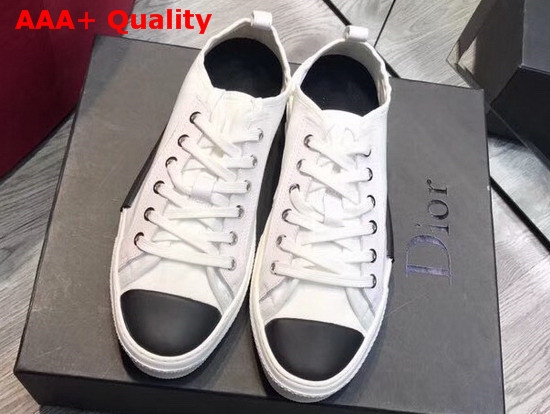 Christian Dior B23 Low Top Sneaker in White Technical Canvas Replica