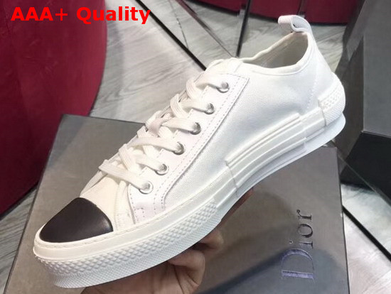 Christian Dior B23 Low Top Sneaker in White Technical Canvas Replica