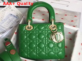 Christian Dior My Lady Dior Bag in Green Lambskin Replica