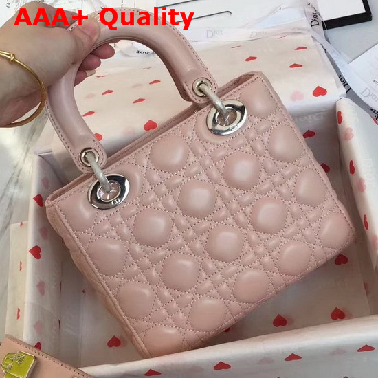 Christian Dior My Lady Dior Bag in Pink Lambskin Replica