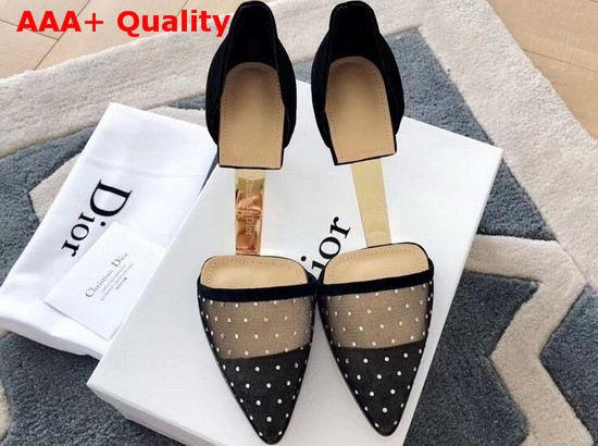 Christian Dior Surreal D High Heeled Shoes in Black Replica