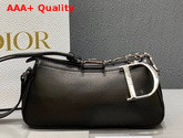 Christian Dior Vintage Trotter Handbag in Black Grained Calfskin Replica