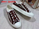 Christian Dior Woman Low Top Sneaker in Embroidered Canvas Replica