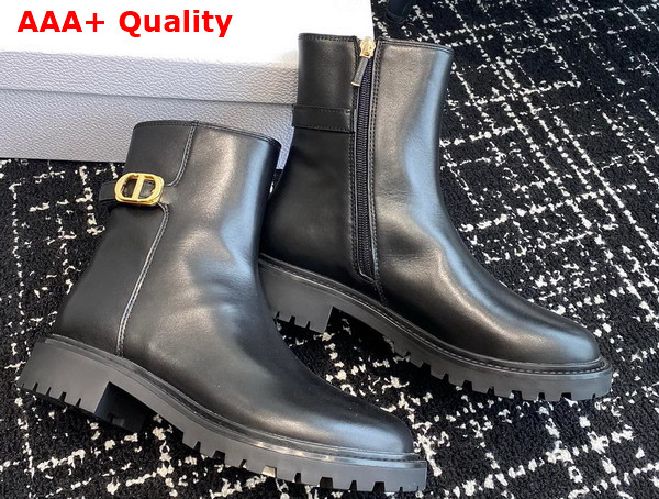 Dior 30 Montaigne Ankle Boot Black Calfskin Replica