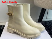 Dior 30 Montaigne Ankle Boot White Calfskin Replica