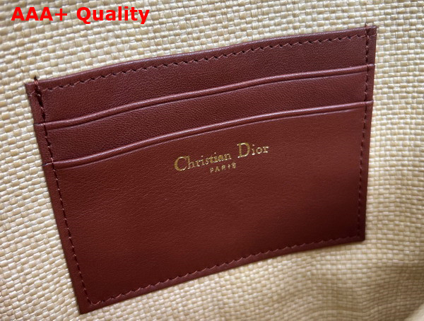 Dior 30 Montaigne Avenue Pouch with Flap Natural Cannage Raffia Replica