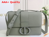 Dior 30 Montaigne Bag Gray Ultramatte Grained Calfskin Replica
