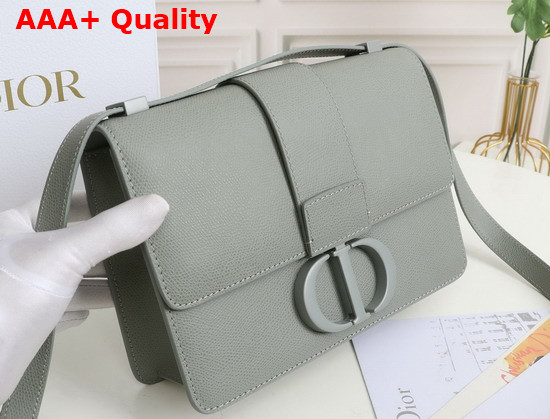Dior 30 Montaigne Bag Gray Ultramatte Grained Calfskin Replica