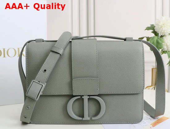 Dior 30 Montaigne Bag Gray Ultramatte Grained Calfskin Replica