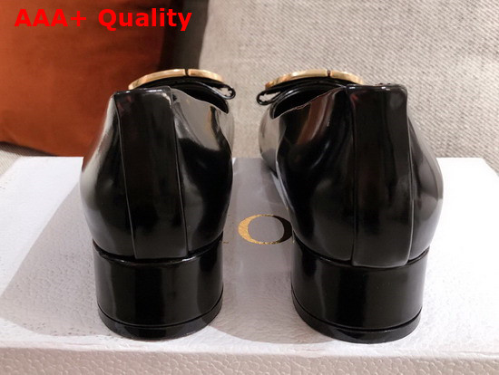 Dior 30 Montaigne Ballerina in Black Calfskin Replica