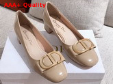 Dior 30 Montaigne Ballerina in Nude Calfskin Replica