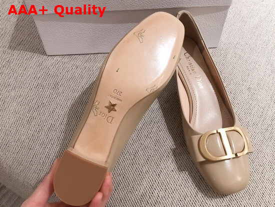 Dior 30 Montaigne Ballerina in Nude Calfskin Replica