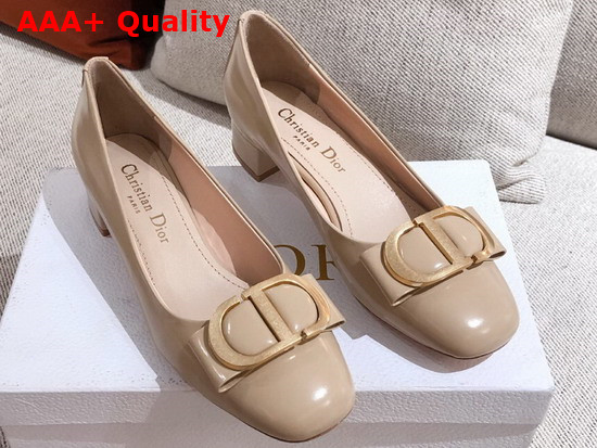 Dior 30 Montaigne Ballerina in Nude Calfskin Replica