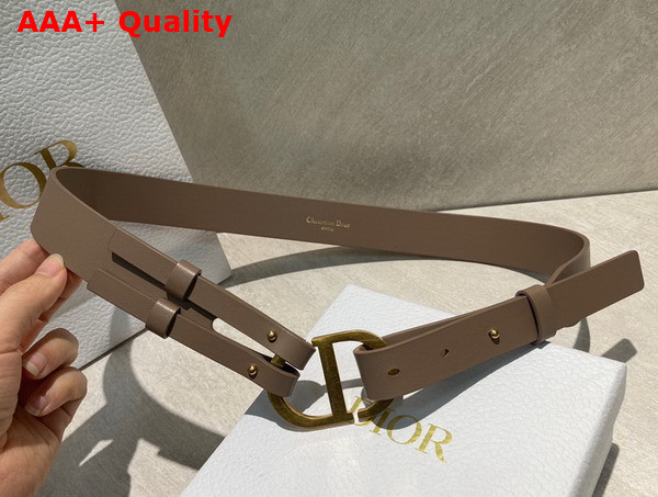 Dior 30 Montaigne Belt Hazelnut Smooth Calfskin 30 mm Replica