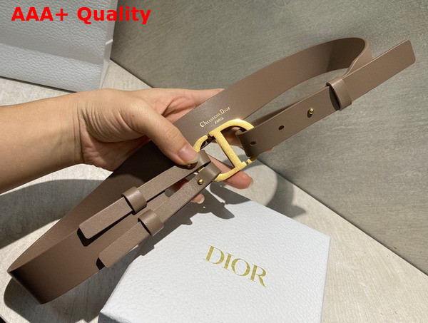 Dior 30 Montaigne Belt Hazelnut Smooth Calfskin 30 mm Replica