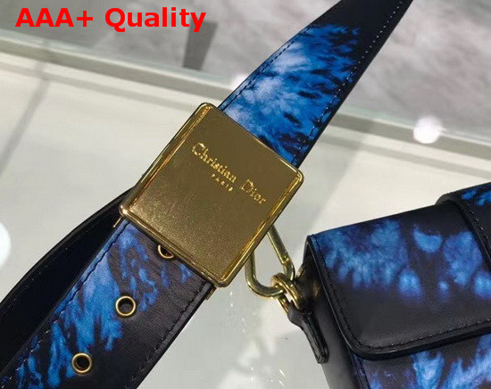 Dior 30 Montaigne Box Bag Blue Multicolor Tie and Dior Smooth Calfskin Replica